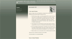 Desktop Screenshot of marionette.warren-wilson.edu